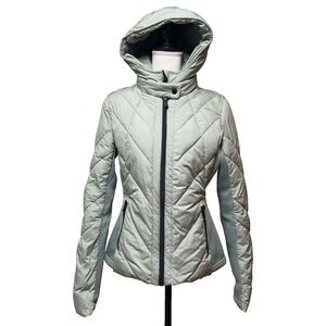 Bernardo Super Swift XS Puffer Jacket Womens Hooded Outdoors Ecoplume Sage Green
